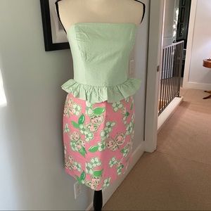 Lilly Pulitzer Size 6 EUC strapless cdress.